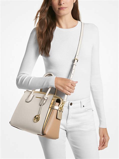 michael kors mercer bruin|Mercer Medium Belted Satchel .